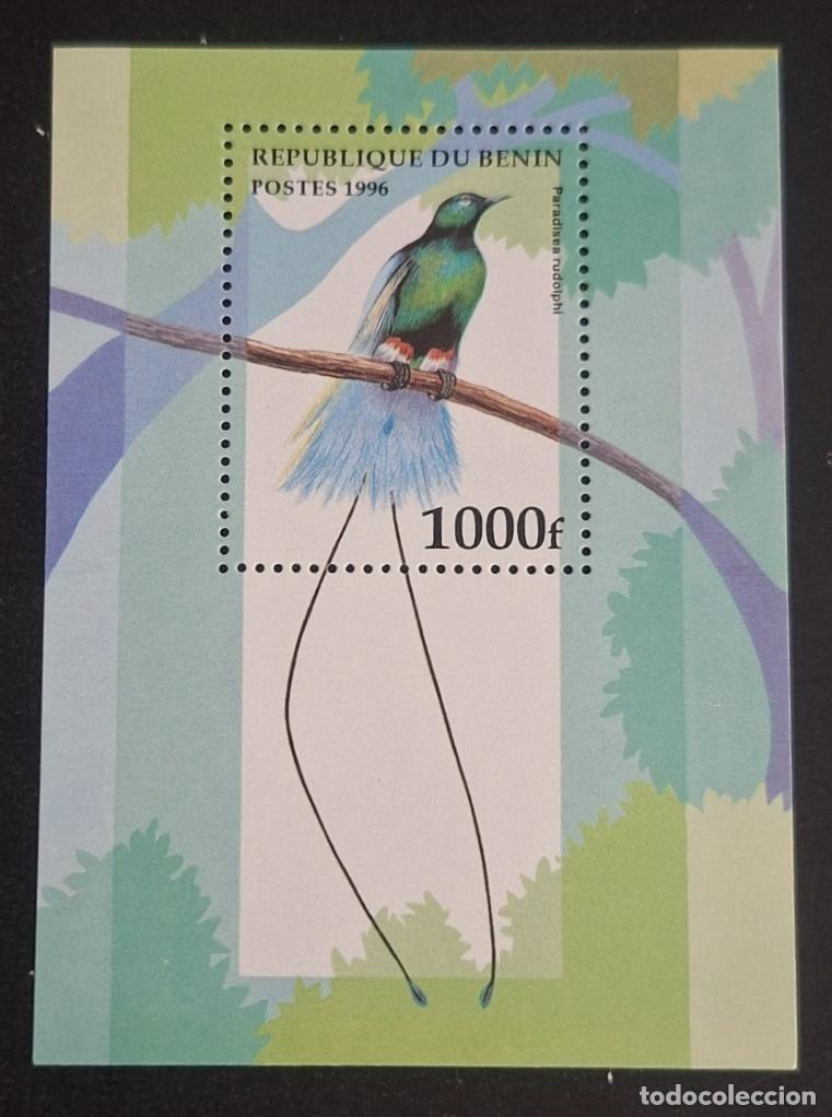 Sellos: Ben&iacute;n 1996 Mi. Bl. 21 ave del para&iacute;so Paradisaea rudolphi fauna