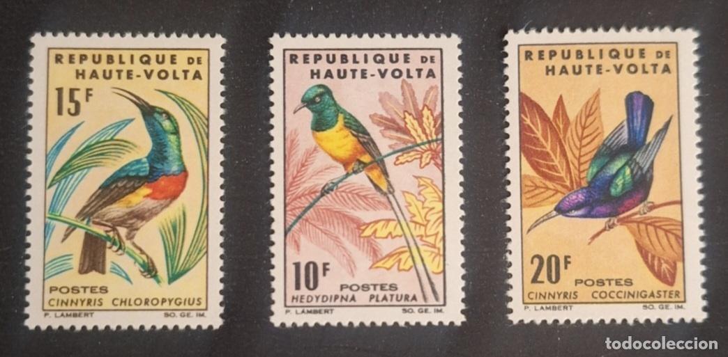 Sellos: Alto Volta 1965 Mi. 157-159 aves suimangas Cinnyris fauna