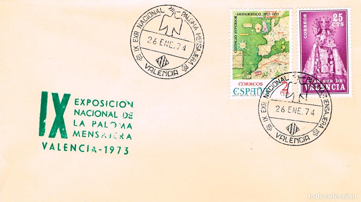 Sellos: 1974 VALENCIA, PALOMA MENSAJERA