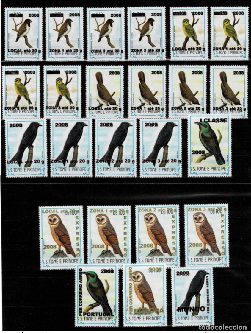 Sellos: Santo Tom&eacute; y Pr&iacute;ncipe 2008/2009 Mi. 3946 - 3969 aves sobrecargadas de vida silvestre