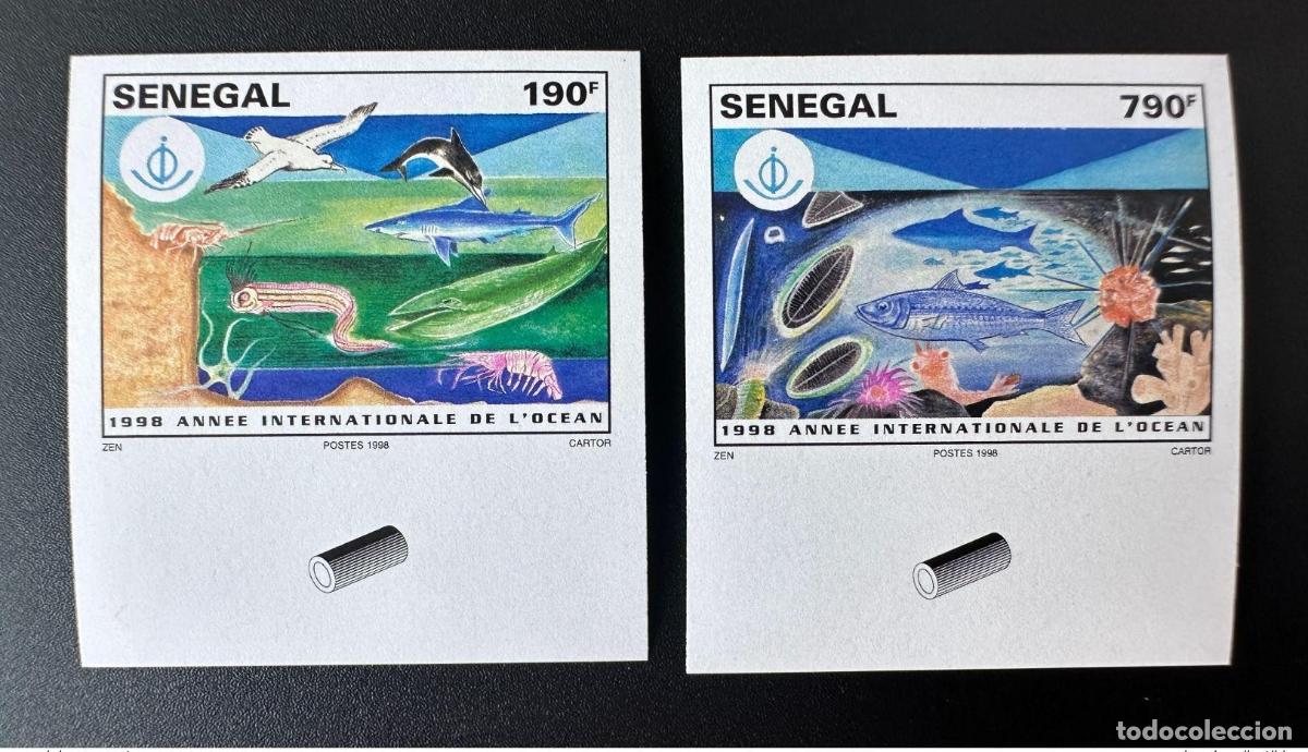 Sellos: Senegal 1998 Mi. 1582 - 1583 Segundo A&ntilde;o Internacional de los Oc&eacute;anos
