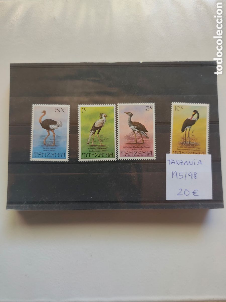 Francobolli: Lote de 20 fichas tem&aacute;tica Aves Mundiales Alto valor