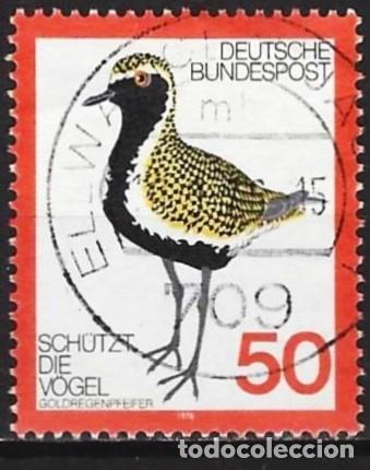 Sellos: Alemania Federal 1976 - Mi 901 - YT 750 - Ave : Chorlito dorado