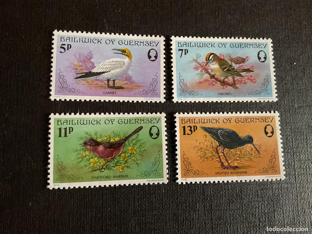 Francobolli: GUERNSEY N&ordm; YVERT 160/3*** A&Ntilde;O 1978. AVES
