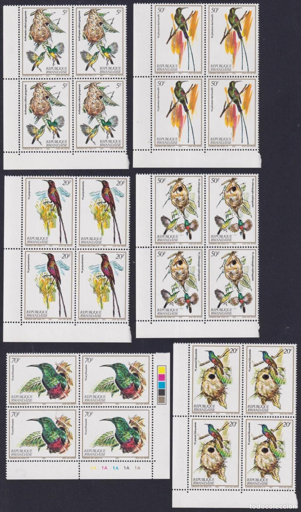Stamps: F-EX63569 RWANDA MNH 1983 BLOCK 4 BIRD AVES OISEAUX.