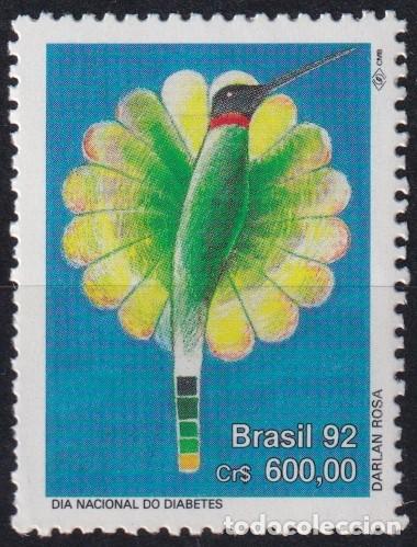 Francobolli: F-EX65466 BRAZIL MNH 1992 DIABETES DAYS HUMMINGBIRD BIRD OISEAUX V&Ouml;GEL AVES.