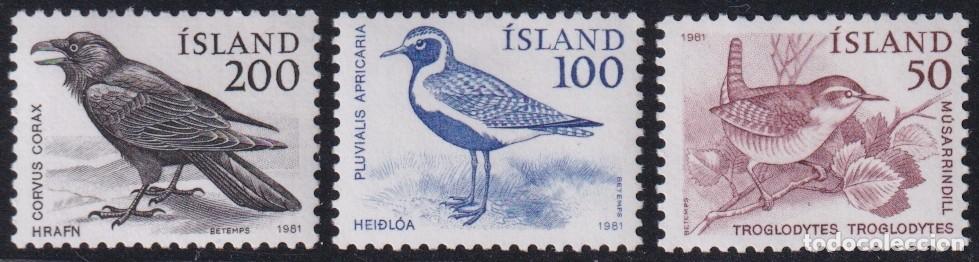 Selos: F-EX65469 ICELAND ISLAND MNH 1981 BIRD OISEAUX V&Ouml;GEL AVES.