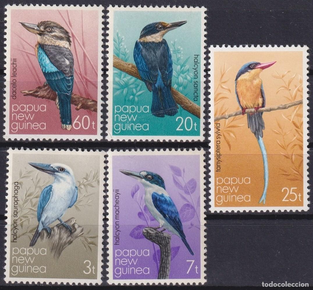Selos: F-EX65464 PAPUA NEW GUINEA MNH 1981 KINGHFISHERS BIRD OISEAUX V&Ouml;GEL AVES.