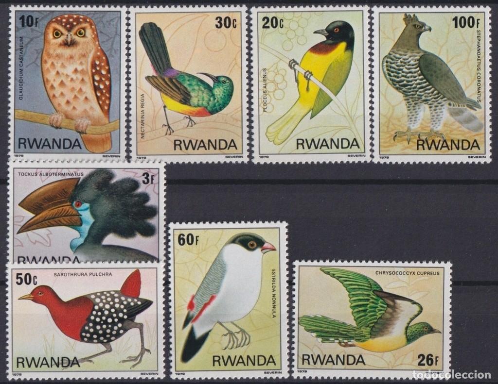 Francobolli: F-EX63511 RWANDA MNH 1979 WILDLIFE FAUNA OWL BUHOS BIRD AVES PAJAROS.