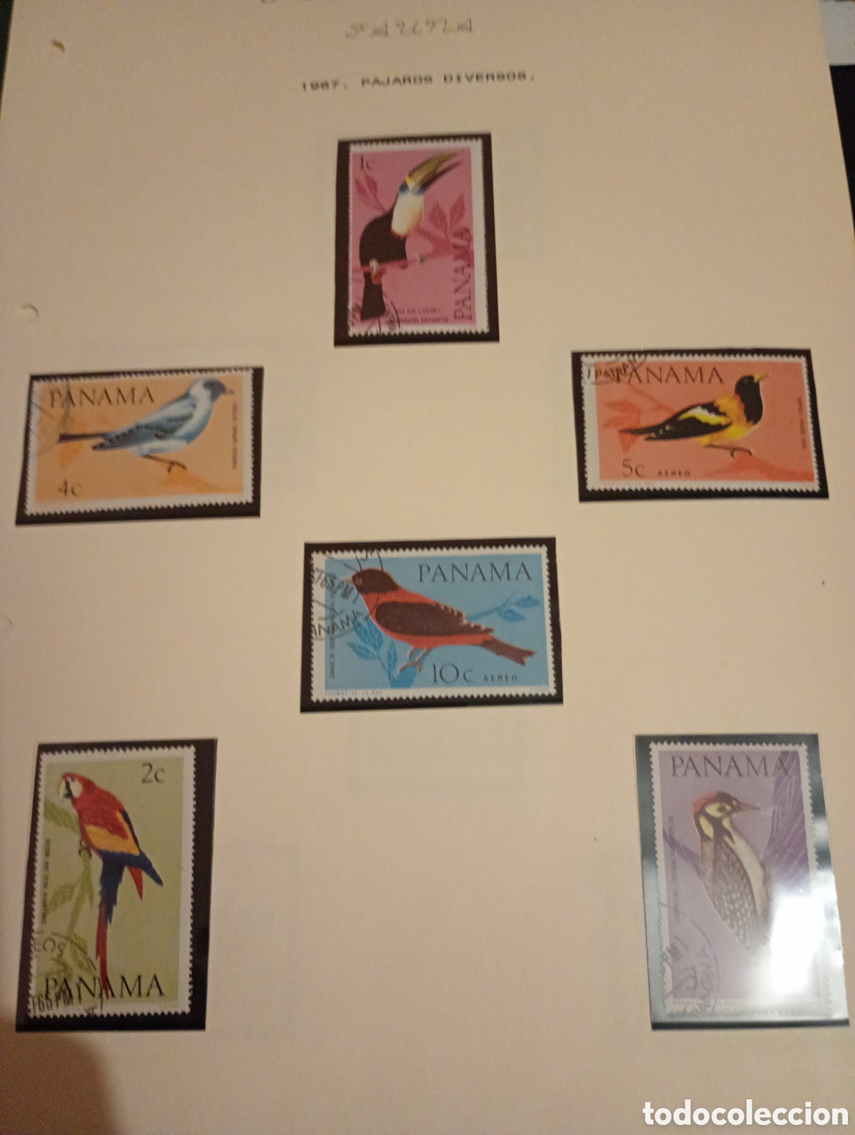 Sellos: Panama. Aves. 1965 serie completa