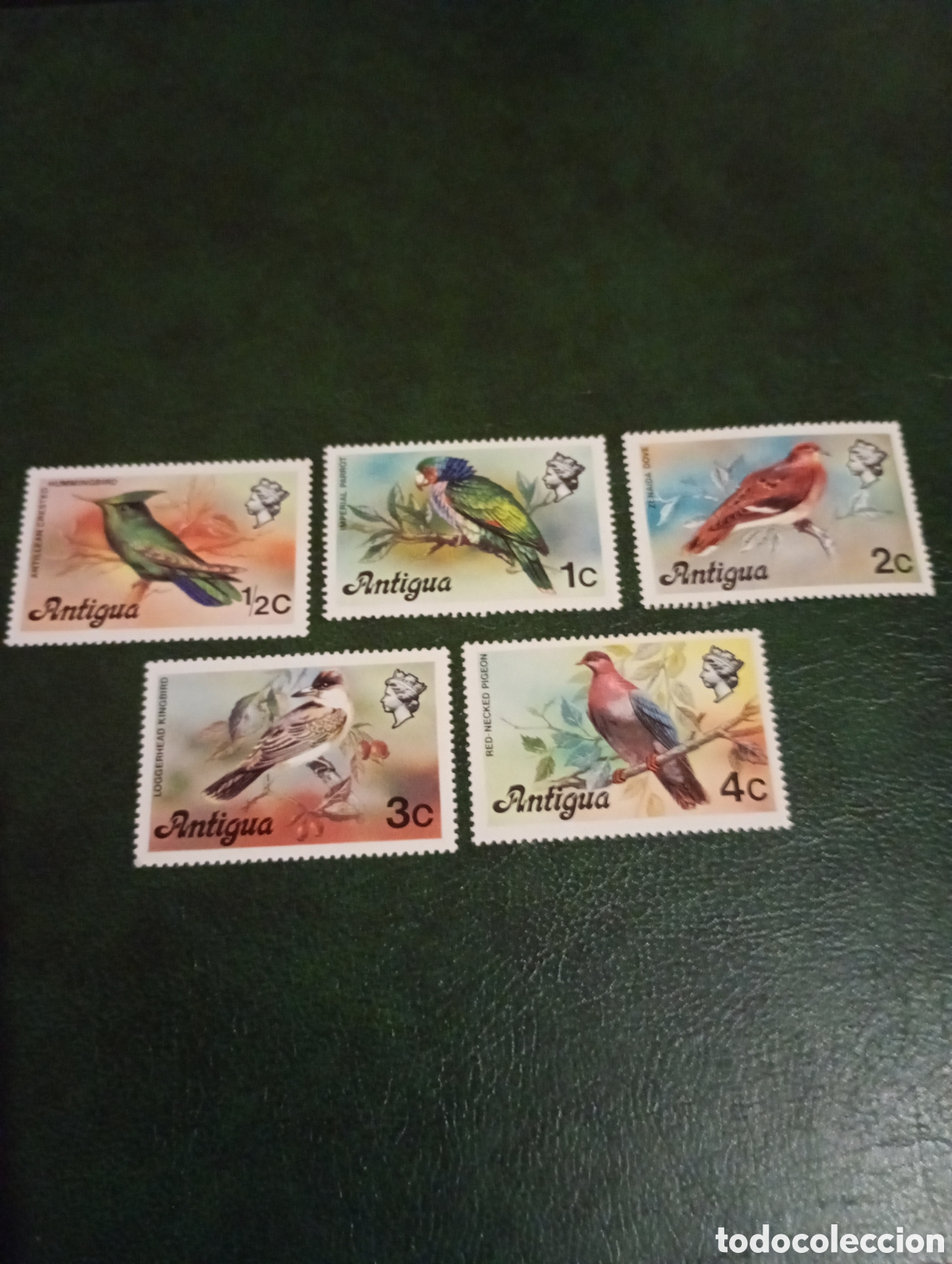 Sellos: Antigua aves p&aacute;jaros 1976