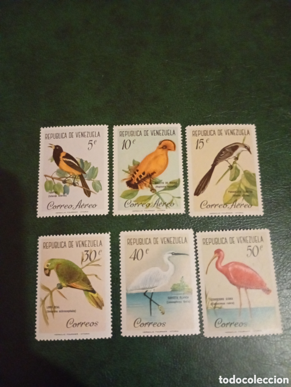 Sellos: VENEZUELA 1961 AVES PAJAROS