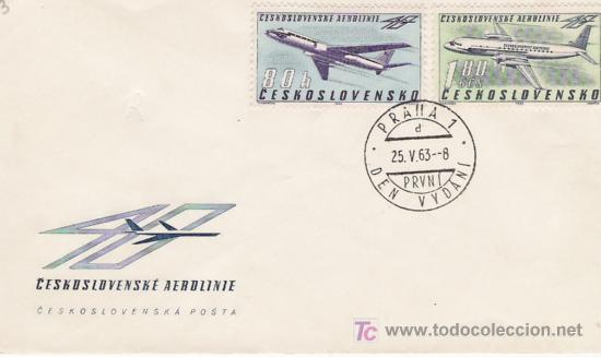 Sellos: TEMA AVIACION EN SOBRE - Foto 1
