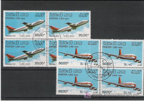 Sellos: TEMA AVIACION EN BLOQUE DE CUATRO - Foto 1