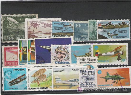 Sellos: TEMA AVIACION BONITO LOTE - Foto 1