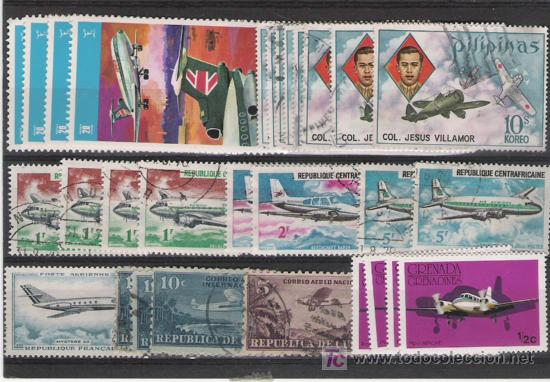 Sellos: LOTE DE SELLOS DEL TEMA AVIONES - Foto 1