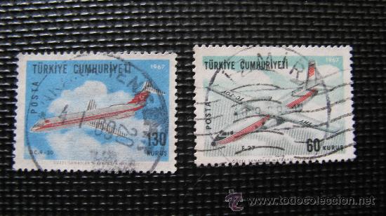 Sellos: turquia 1967, aviones - Foto 1