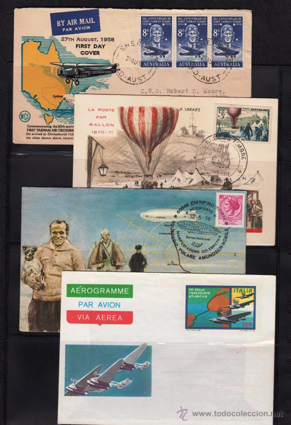 Sellos: LOTE DE CONJUNTO TEMA A&Eacute;REO - Foto 1