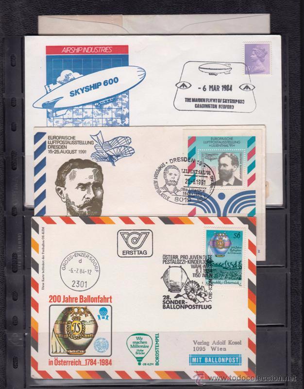 Sellos: TEM&Aacute;TICA CORREO A&Eacute;REO - Foto 1