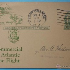 Sellos: FIRST COMMERCIAL TRANSATLANTIC AIRPLANE FLIGHT. 1931. FIRMADO POR UNO DE LOS PILOTOS. MAC LAREN. Lote 49729094