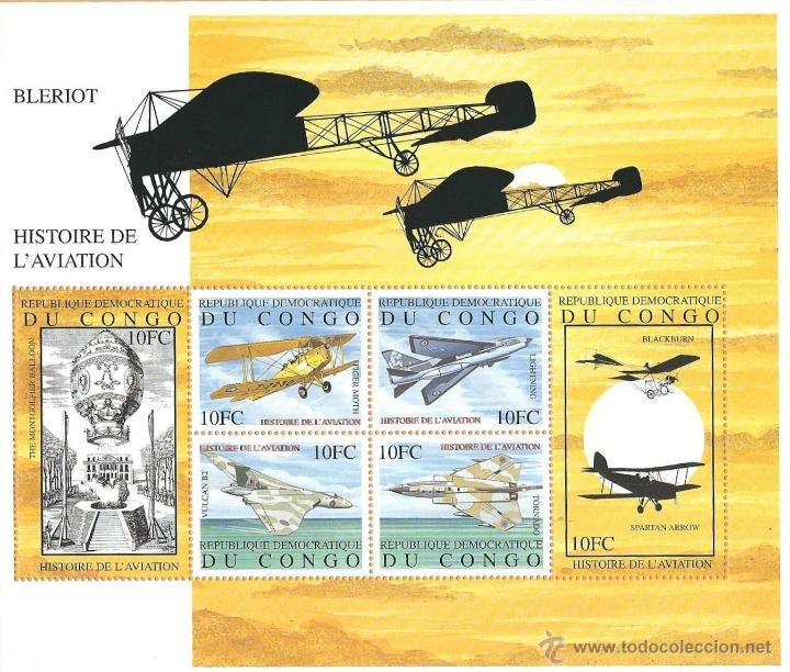 Sellos: CONGO 2001 HISTORIA DE LA AVIACION - Foto 1