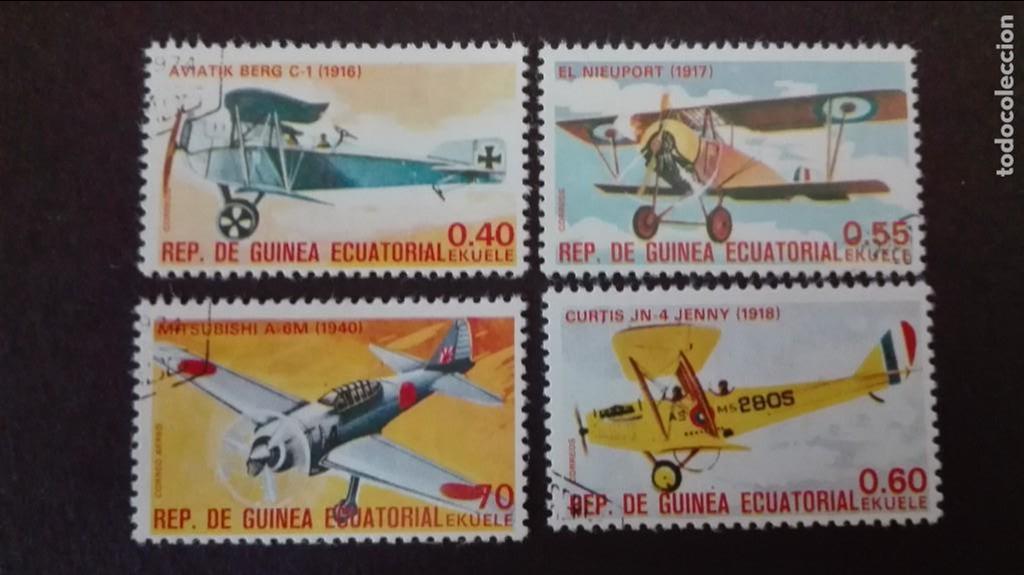 Sellos: Guinea Ecuatorial aviones usados - Foto 1