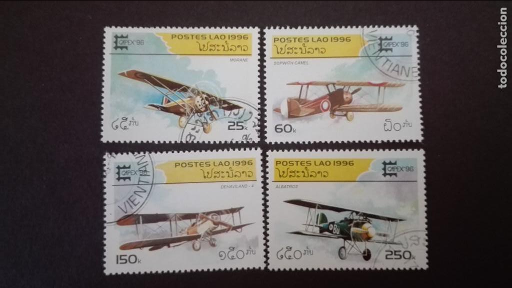 Sellos: Laos aviones usados - Foto 1
