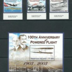 Sellos: SELLOS NORFOLK ISLAND 2003** 100TH ANNIVERSARY OF POWERED FLIGHT . Lote 116169163