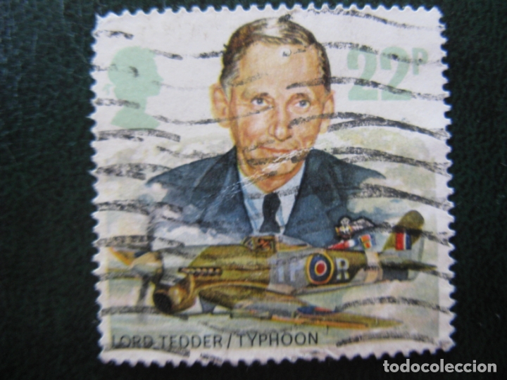 Sellos: inglaterra** lord tedder / typhoon - Foto 1