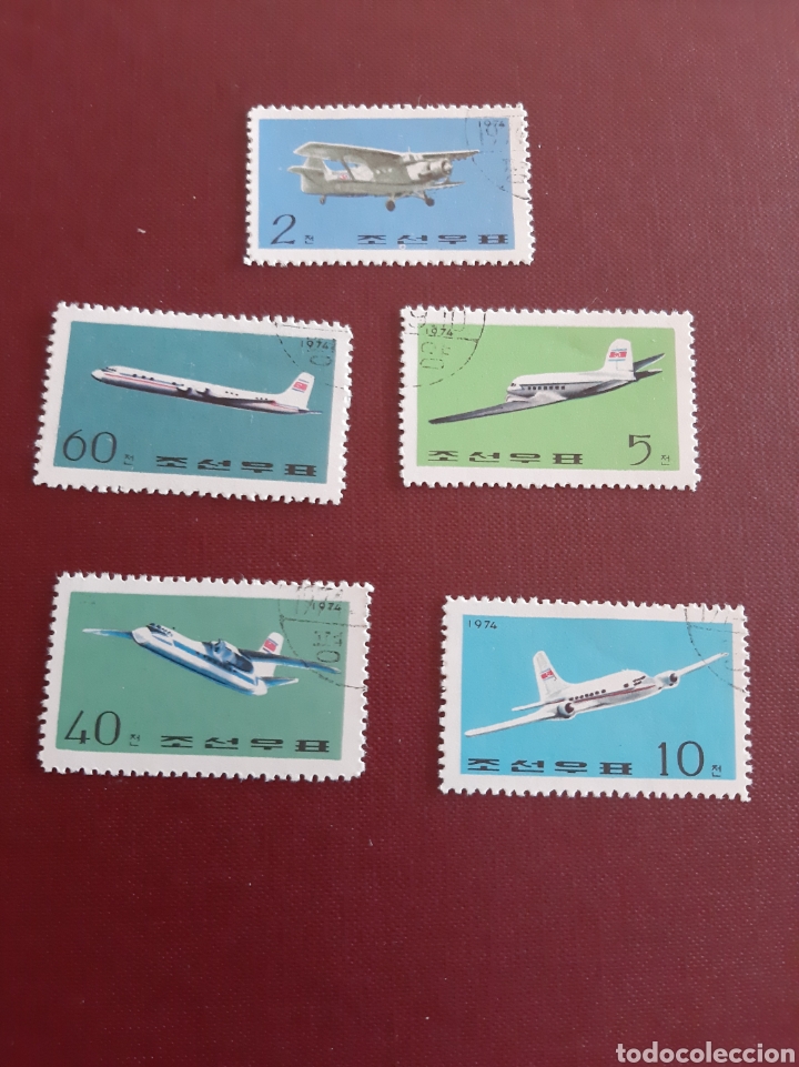 Sellos: 1974 Corea Aviones serie usada - Foto 1
