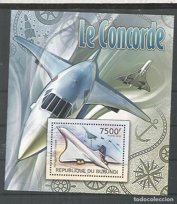 Sellos: BURUNDI AVION JET CONCORDE - Foto 1