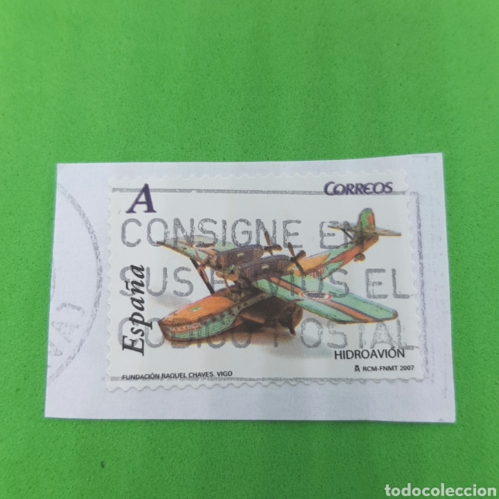 Sellos: (CF01) SELLO PEGADO USADO ESPA&Ntilde;A - Foto 1