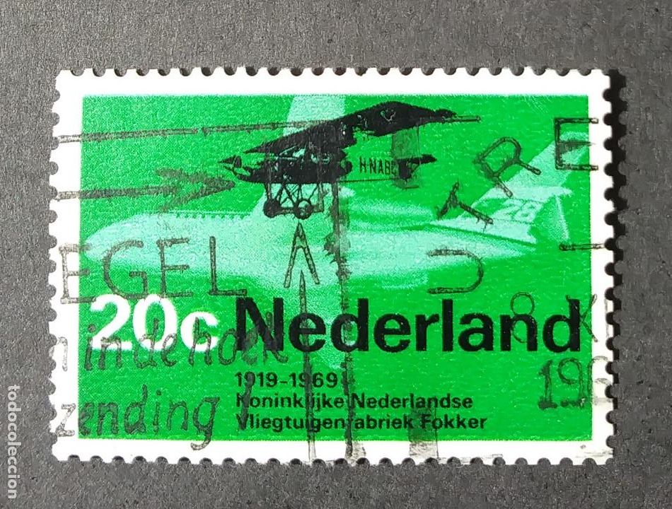 Sellos: 1968 Holanda Aviaci&oacute;n - Foto 1