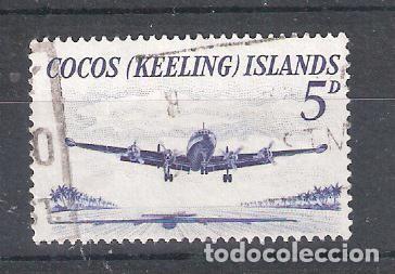 Sellos: ISLAS COCOS n&ordm; 2&ordm; Avi&oacute;n &rdquo;Constellation&rdquo; - Foto 1