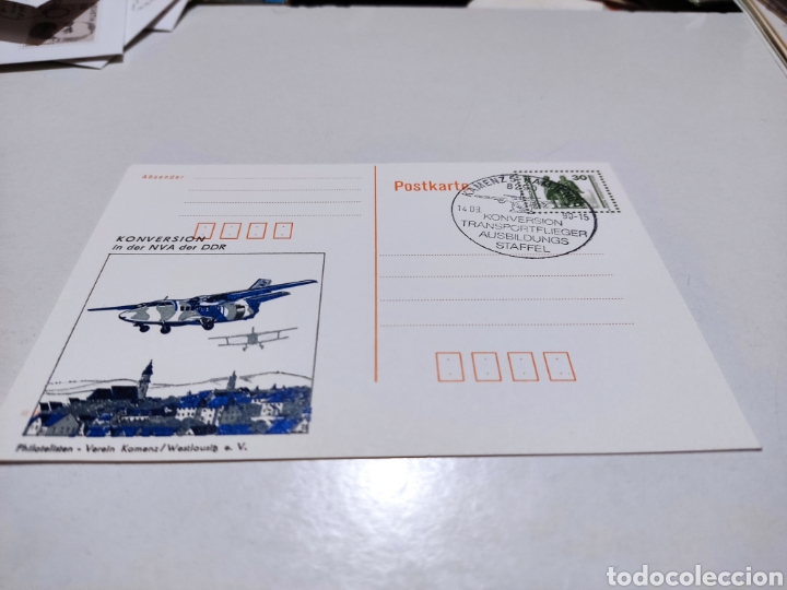 Sellos: Entero postal DDR avi&oacute;n - Foto 1