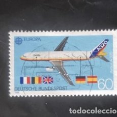 Sellos: SELLO USADO ALEMANIA 1988 AVION AIRBUS A320 EUROPA. Lote 358542915