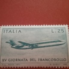 Sellos: SELLO ITALIA NUEVO. 1973. DIA DEL SELLO. AVIONES, AVIACION, VUELOS, TRANSPORTE.. Lote 365818891