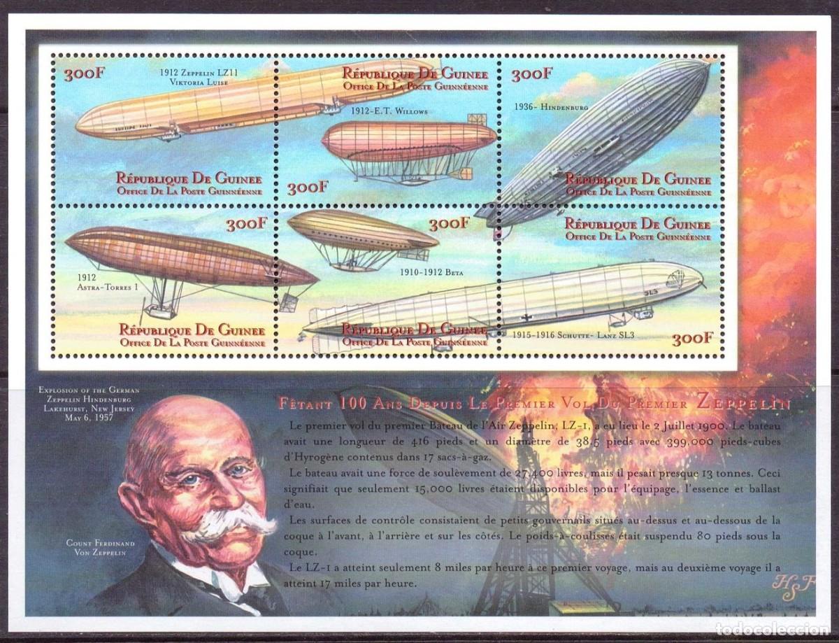 Sellos: SELLOS REPUBLICA DE GUINEA 2000 ZEPPELIN - Foto 1