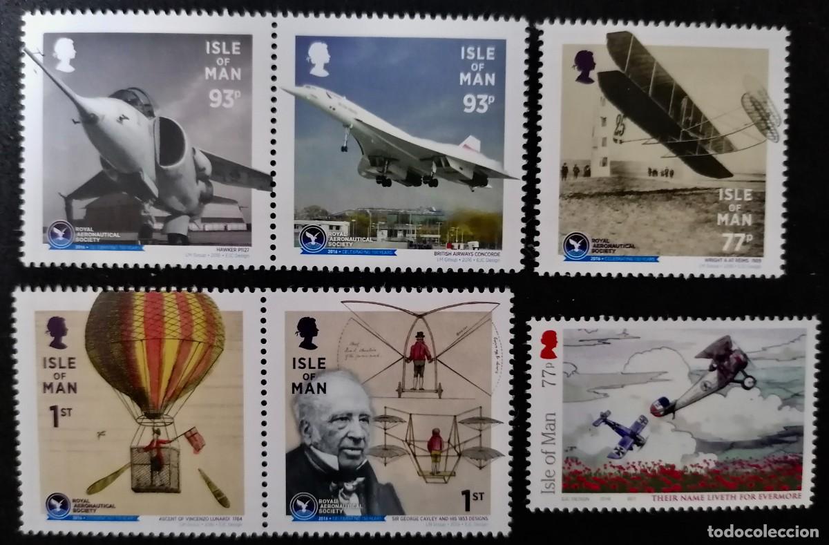 Sellos: ISLA DE MAN 2016 - AVIONES .- - Foto 1