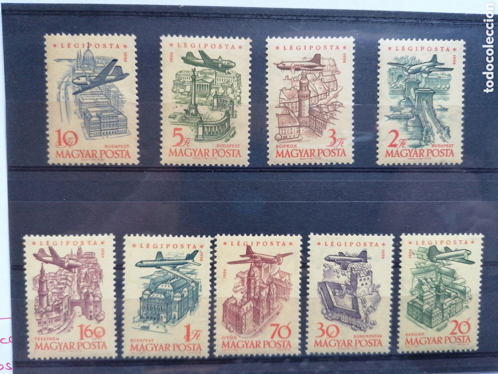 Sellos: HUNGRIA 1958 Aviones - Foto 1