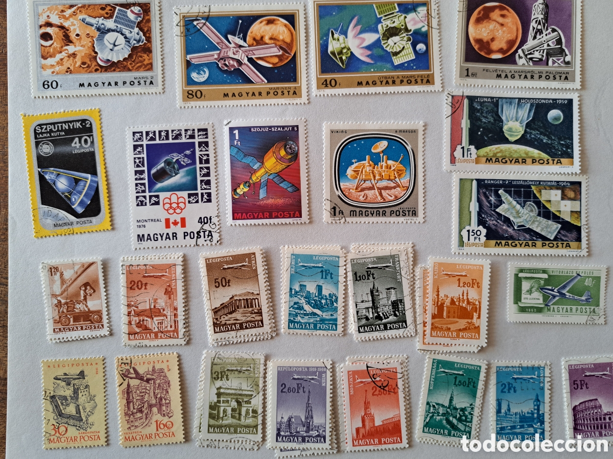 Sellos: Lote sellos tema aviones- espacio (450) - Foto 7