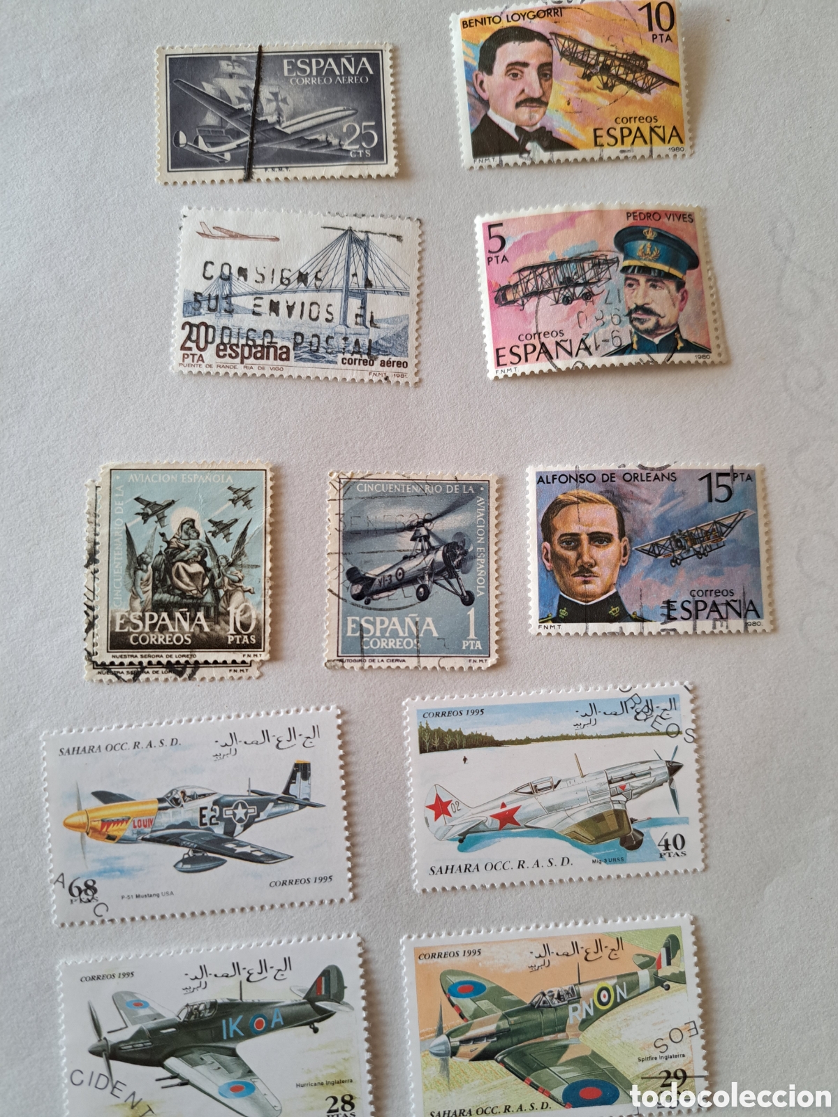 Sellos: Lote sellos tema aviones- espacio (450) - Foto 8