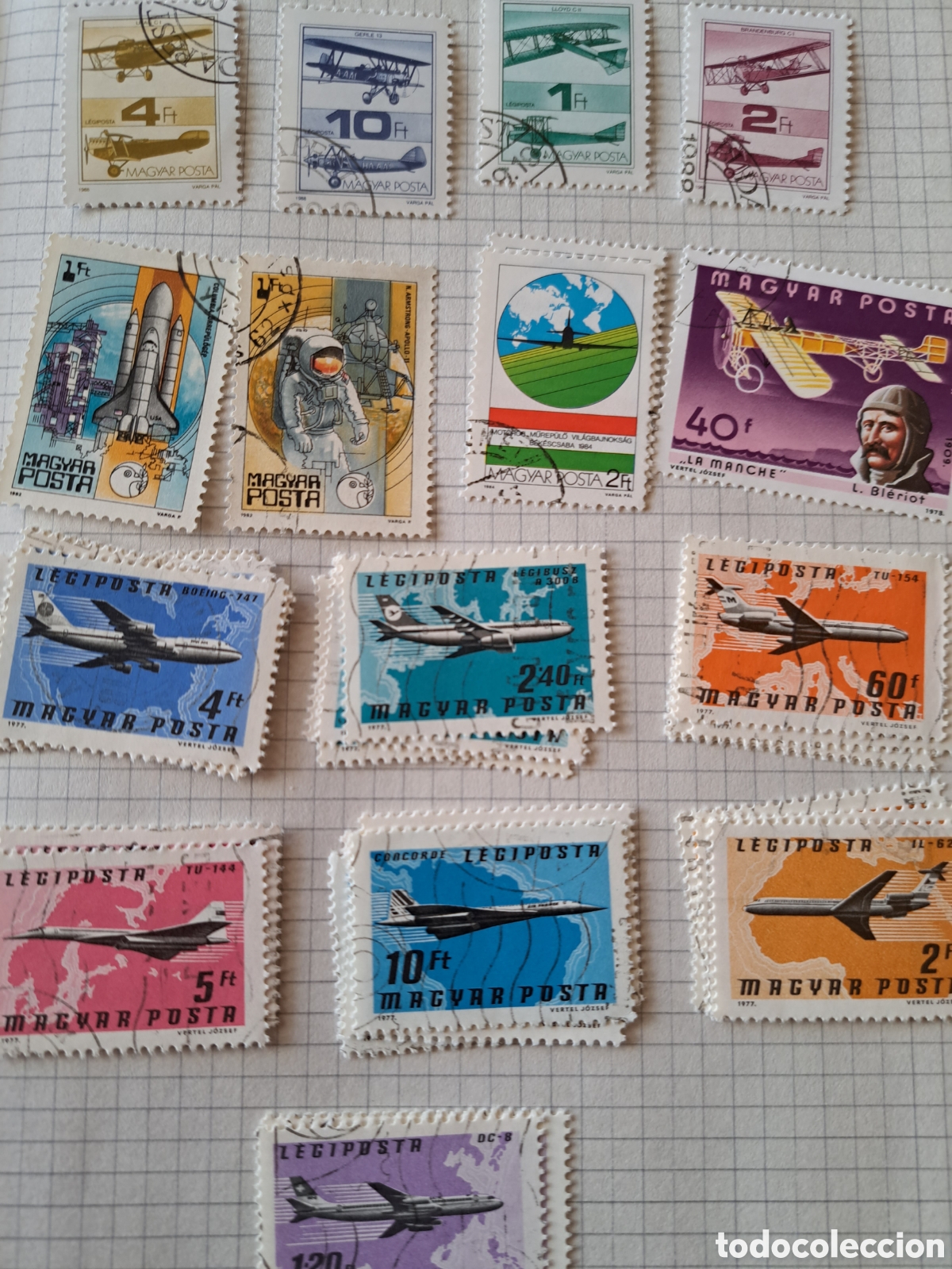 Sellos: Lote sellos tema aviones- espacio (450) - Foto 9