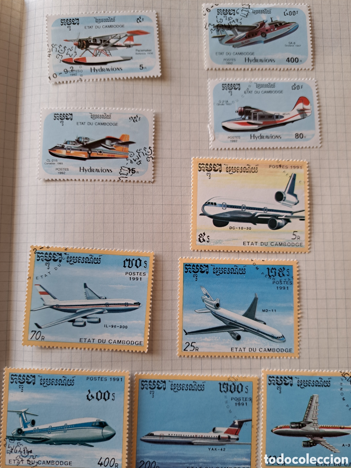Sellos: Lote sellos tema aviones- espacio (450) - Foto 10