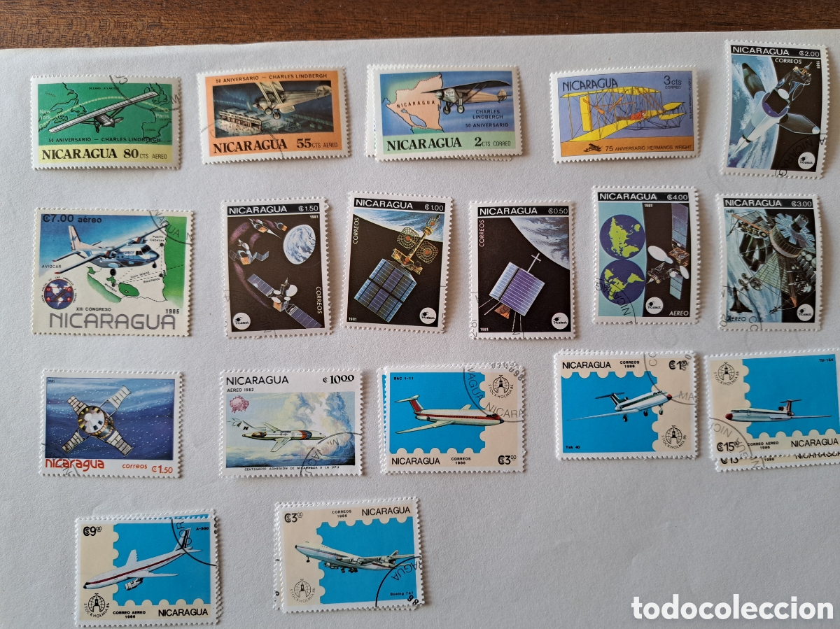 Sellos: Lote sellos tema aviones- espacio (450) - Foto 14