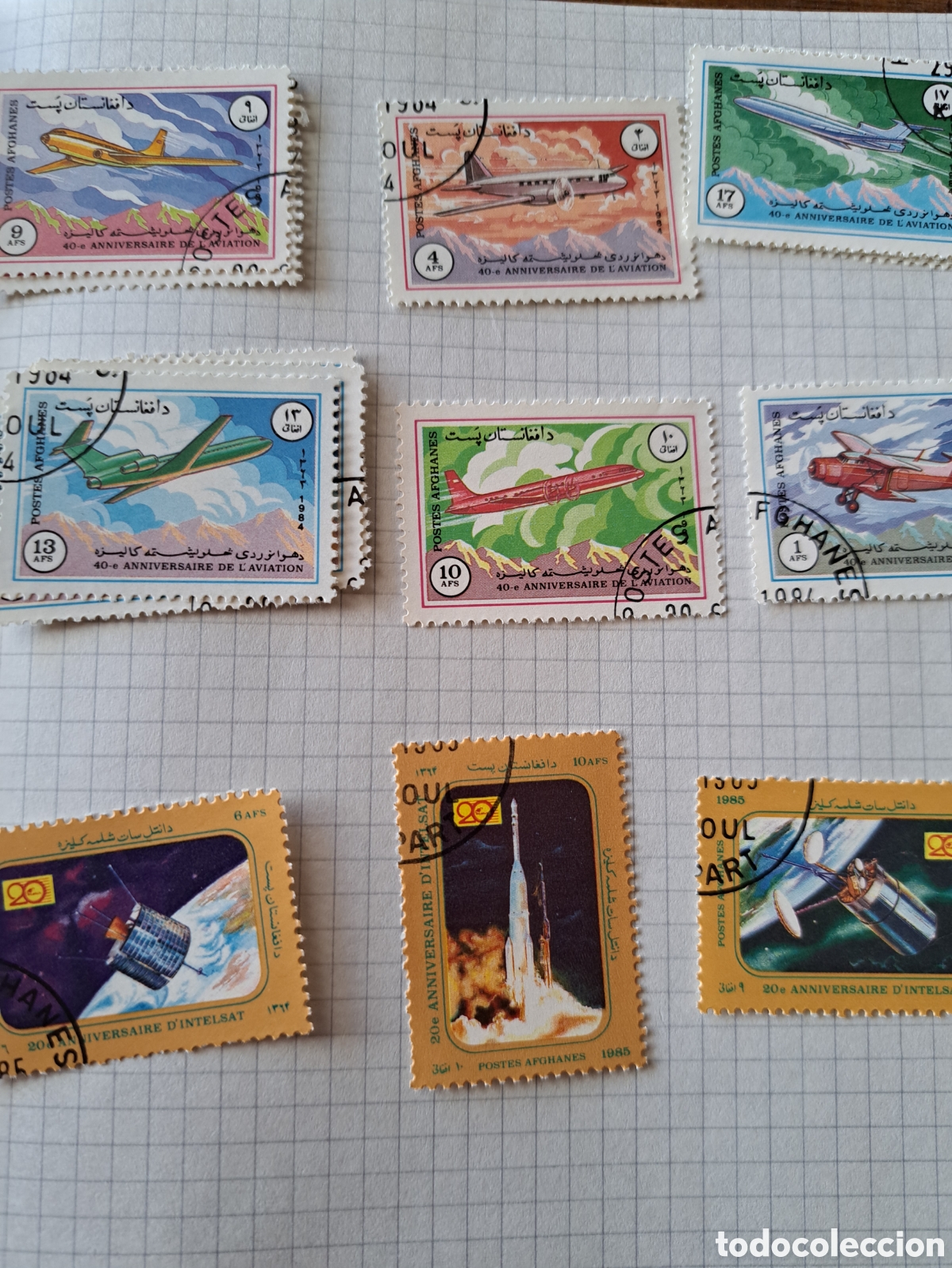 Sellos: Lote sellos tema aviones- espacio (450) - Foto 20