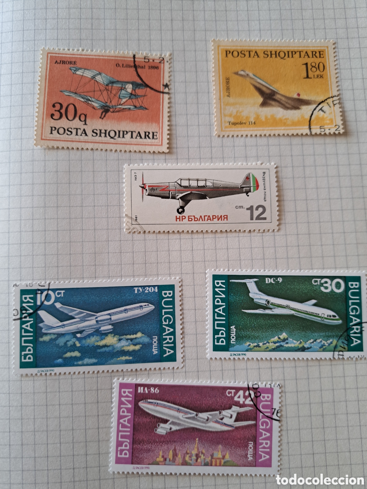 Sellos: Lote sellos tema aviones- espacio (450) - Foto 22