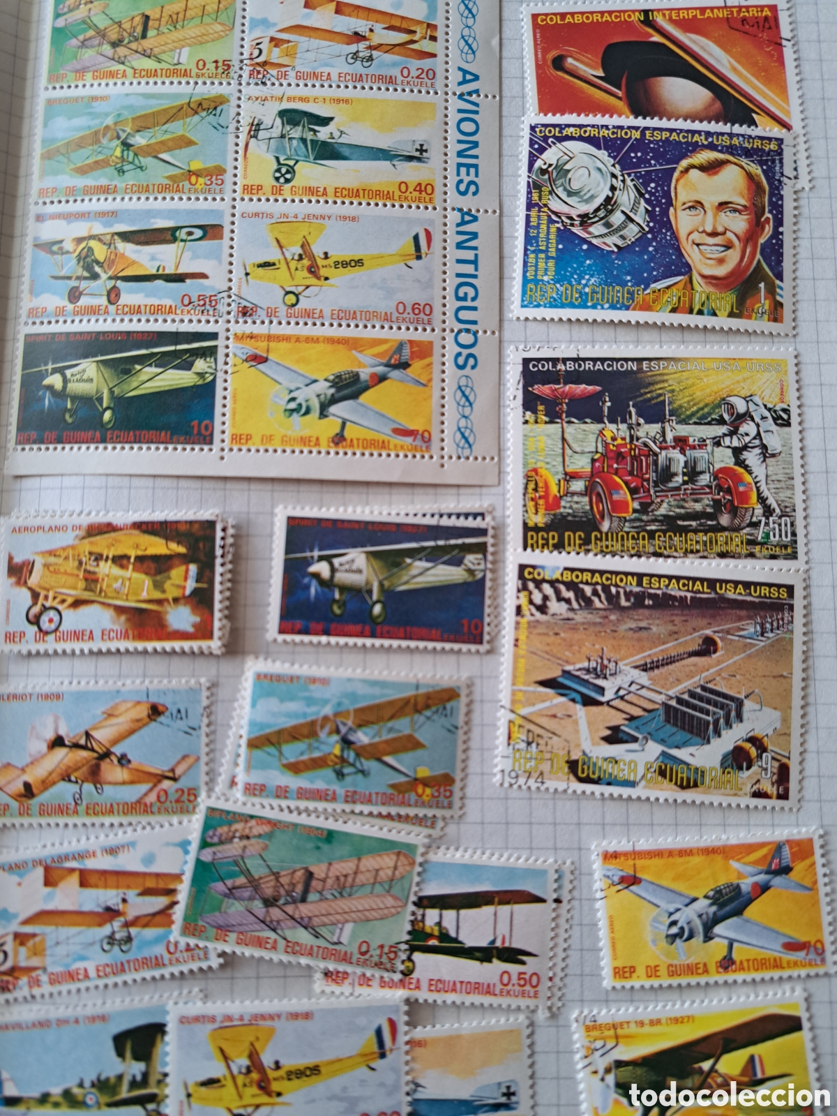 Sellos: Lote sellos tema aviones- espacio (450) - Foto 23