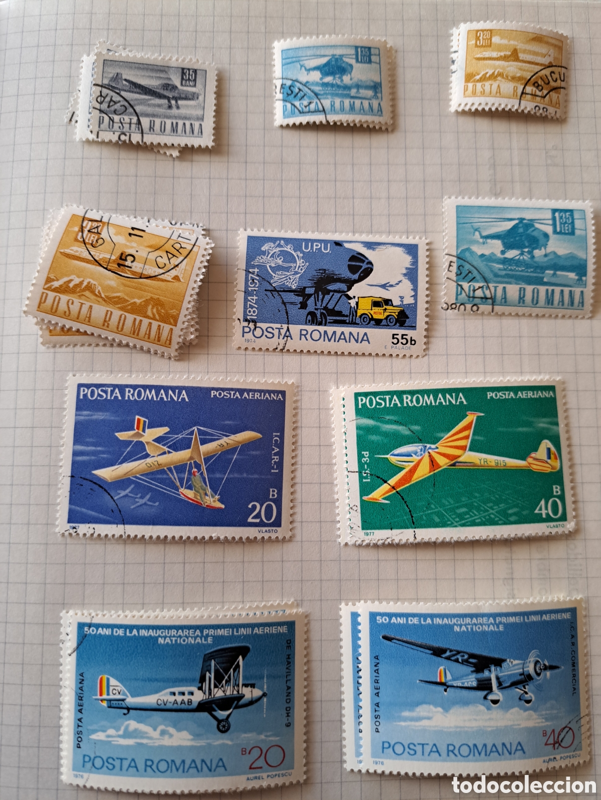 Sellos: Lote sellos tema aviones- espacio (450) - Foto 24