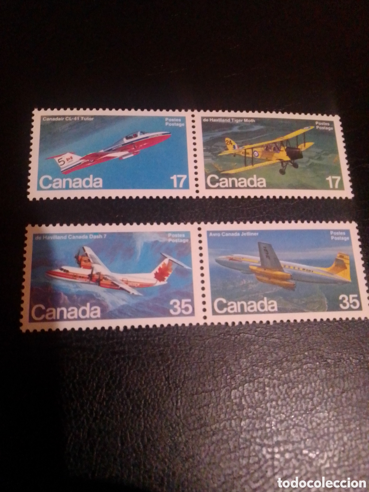 Sellos: Canad&aacute; aviones completa - Foto 1